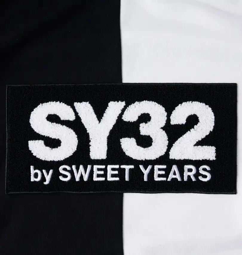 SY32 by SWEET YEARS ワッペン ボックスロゴ プルパーカー a - パーカー