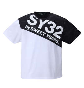 SY32 by SWEET YEARS エンボスカモスポーツ半袖Tシャツ