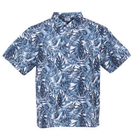 FILA GOLF フリージングスキンボタニカルプリントホリゾンタルカラー半袖シャツ